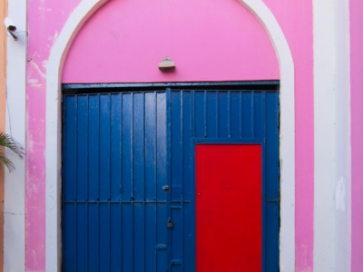 Colorful doors in old san juan